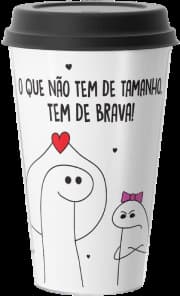 Caneca Beek Geek's Stuff - Com Tampa Parede Dupla