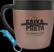 Caneca Commerce Brasil - 400ml Térmica Inox Rose