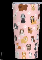 Caneca Dabdbbb - Aço Inoxidável Térmico Pata De Cachorro Fofo