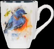 Caneca Demdaco - Pássaro Aquarela Azul