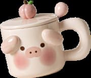 Caneca Fockety - Cerâmica Desenho Animado Porco