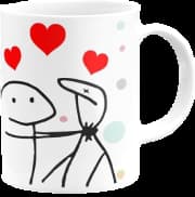 Caneca Generic - Eu Te Amo Do Tamanho Da Dificuldade Que É Você