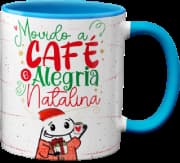 Caneca Genérico - Alegria Natalina Azul