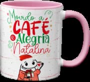 Caneca Genérico - Alegria Natalina Rosa