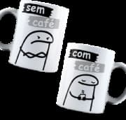 Caneca Genérico - Flork com Café E Sem Café Branco