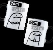 Caneca Genérico - Flork com Café E Sem Café Preto
