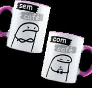 Caneca Genérico - Flork com Café E Sem Café Rosa