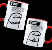 Caneca Genérico - Flork com Café E Sem Café Vermelho