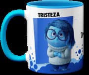Caneca Genérico Não É Tristeza É Falta De Café Azul