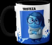 Caneca Genérico Não É Tristeza É Falta De Café Preta