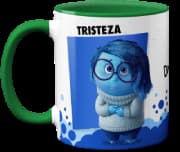 Caneca Genérico Não É Tristeza É Falta De Café Verde