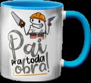 Caneca Genérico - Pai Pra Toda Obra Azul