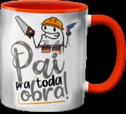 Caneca Genérico - Pai Pra Toda Obra Vermelha