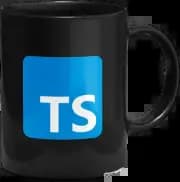 Caneca JPS INFO - Dev TypeScript Preta