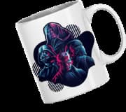 Caneca Mono! - Venha Para o Lado Sombrio Branca