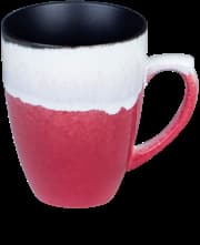 Caneca oojdzoo - Feita À Mão Vermelho/Branco