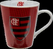 Caneca Times de Futebol - Porcelana Flamengo Vermelho/Preto