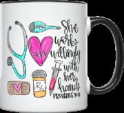 Caneca YouNique Designs - 325ml Cerâmica Enfermeira