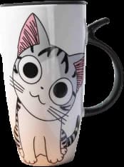 Caneca Yuanstore - Cerâmica Com Foto De Gato