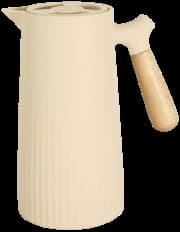 Garrafa Térmica Genérico - Com Cabo de Madeira Bége