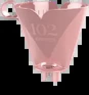 Suporte para Filtro de Café Sanremo Rosê - Plástico Tamanho 102