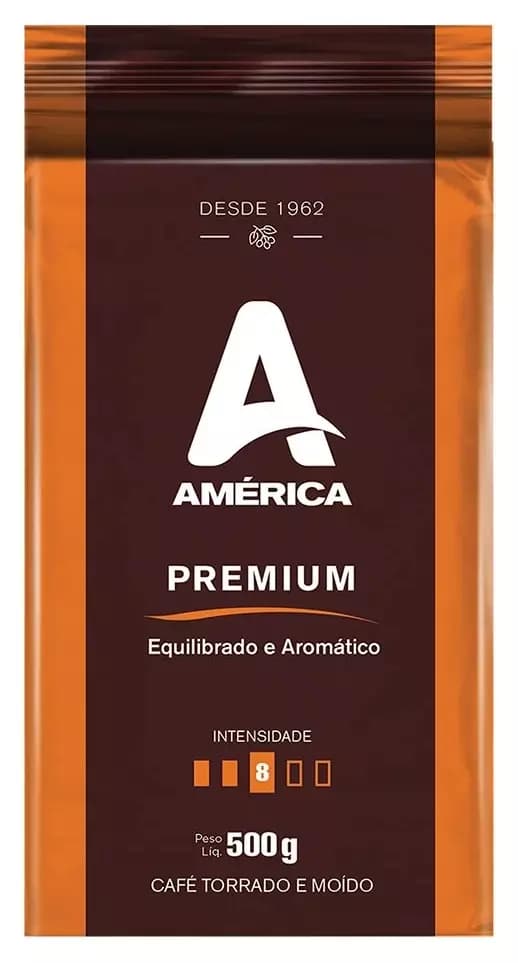 Café América - Vácuo - Premium - Moído - 500g