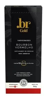 Café .br - Bourbon - Vermelho -  Cápsulas - 10 Uni