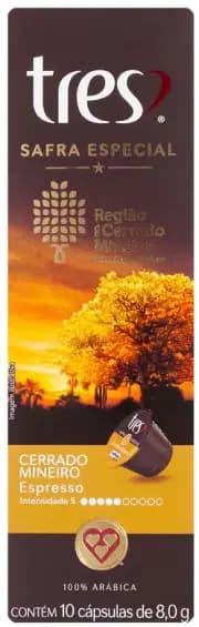 Café 3 Corações Cerrado Mineiro - Cápsulas - 10 un