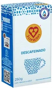 Café 3 Corações - Descafeínado - Vácuo - Moído - 250g