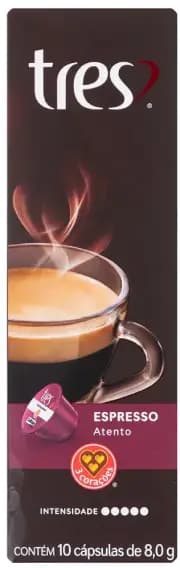 Café 3 Corações Expresso Atento - Cápsulas - 10 un