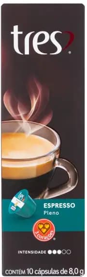 Café 3 Corações Expresso Pleno - Cápsulas - 10 un