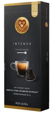 Café 3 Corações - Intenso Para Nespresso - Cápsulas - 10 un