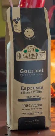 Café Armazém De Minas Gourmet Tipo Exportação - Grãos Torra Média - 500g