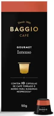 Café Baggio Gourmet Intenso - Cápsulas - 10 un