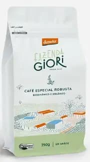 Café BioGiori Especial Robusta - Biodinâmico - Grãos - 250g
