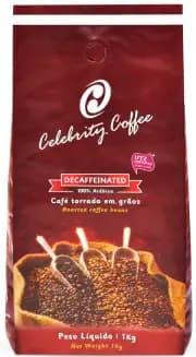 Café Celebrity Decaffeinated - Grãos - 1kg