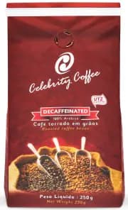 Café Celebrity Decaffeinated - Grãos - 250g
