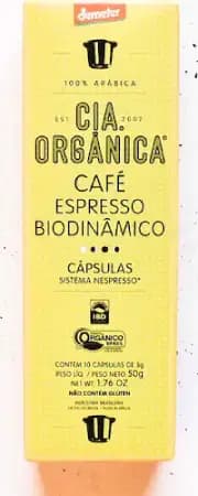 Café Cia Orgânica Biodinâmico - Cápsulas - 10 un