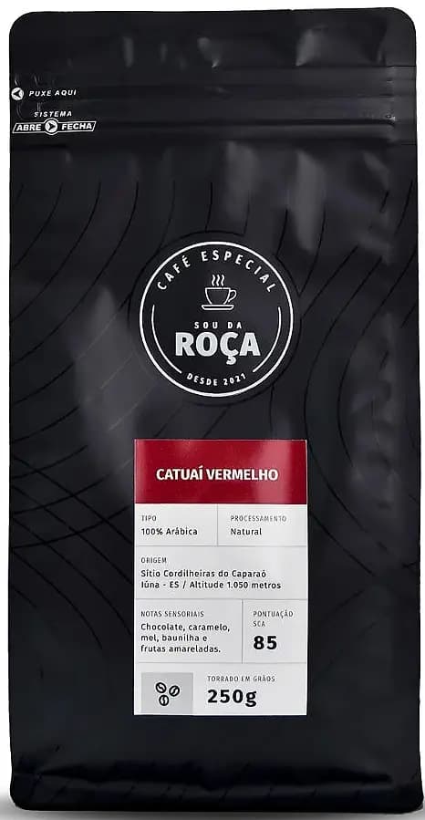 Café Especial - Sou Da Roça - Catuaí Vermelho - Grãos - 250g