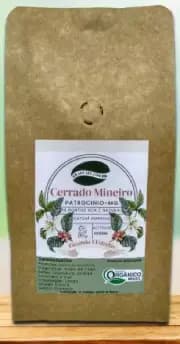 Café Grão Orgânico - Cerrado Mineiro - Fazenda Cinco Estrelas - Grãos - 250g