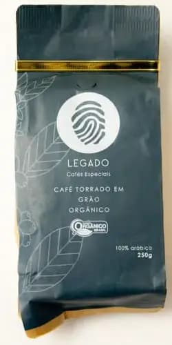 Café Legado Orgânico - Grãos - 250g