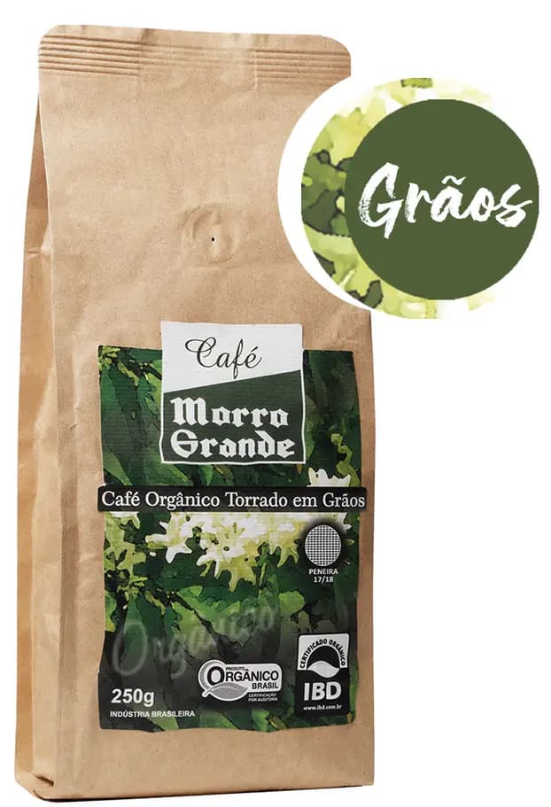 Café Morro Grande Orgânico - Grãos - 250g