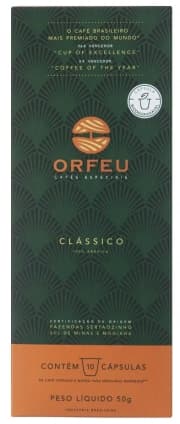 Café Orfeu Clássico - Cápsulas - 10 Unidades
