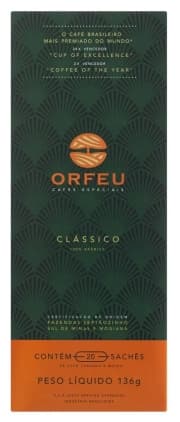 Café Orfeu Clássico - Cápsulas - 20 Unidades