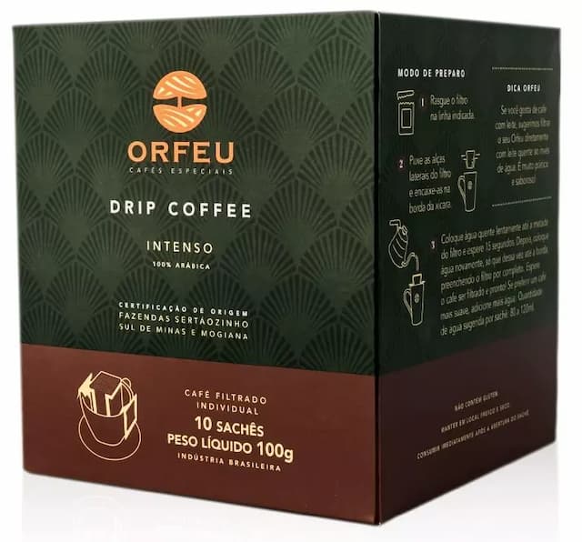 Café Orfeu - Intenso - Sachês - 10 unidades