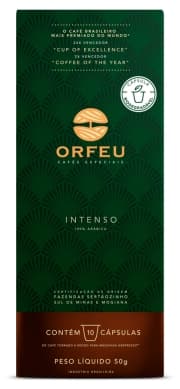 Café Orfeu Intenso - Cápsulas - 10 Unidades