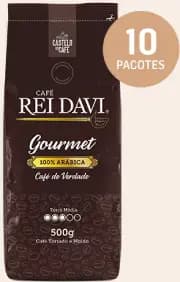 Café Rei Davi Gourmet - Moído - 10 unidades - 500g