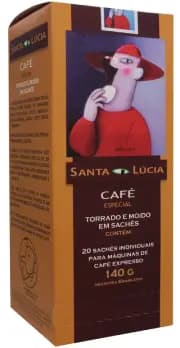 Café Santa Lúcia - Para Maquina Expresso - Sachês - 20 un