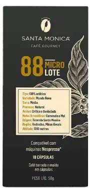 Café Santa Mônica Microlote 88 - Cápsulas - 10 un