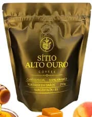 Café Sitio Alto Ouro Coffe Bala de caramelo, Pêssego e Mel - Moído - 250g